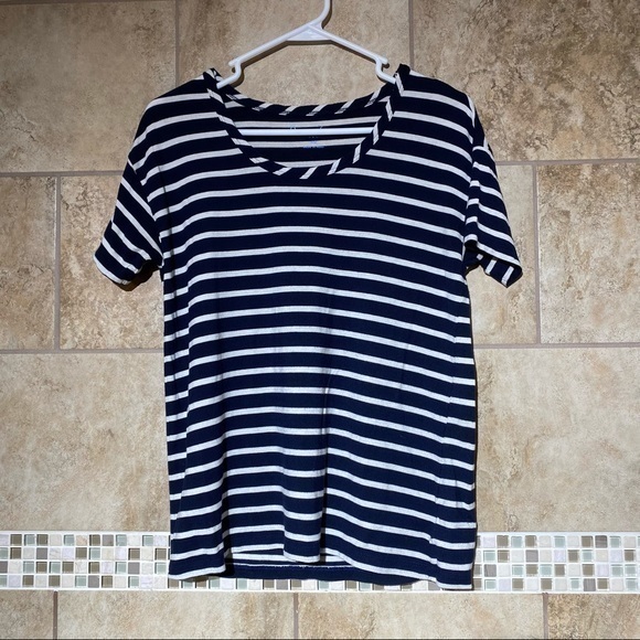 Draper James Tops - Draper James Striped Short Sleeve Shirt XS